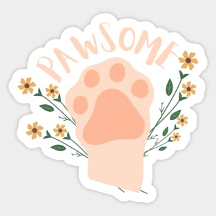 pawsome Sticker